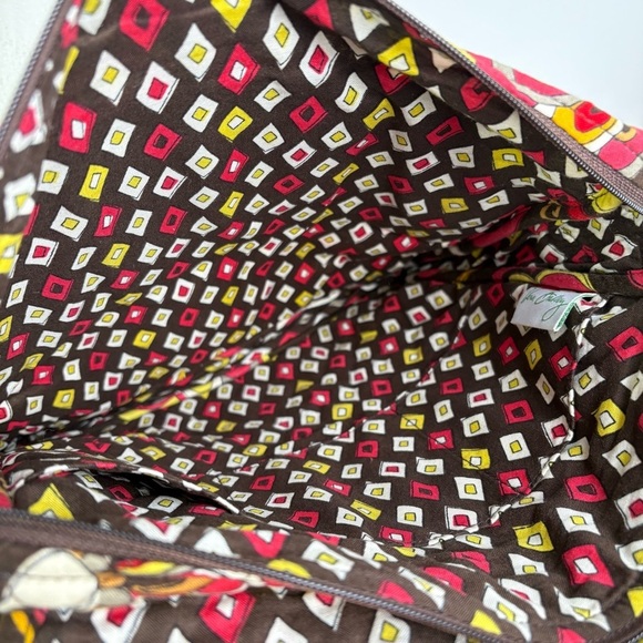 VERA BRADLEY Puccini Print Quilted Crossbody Messenger Bag Purse 60s 70s Boho - Picture 6 of 17